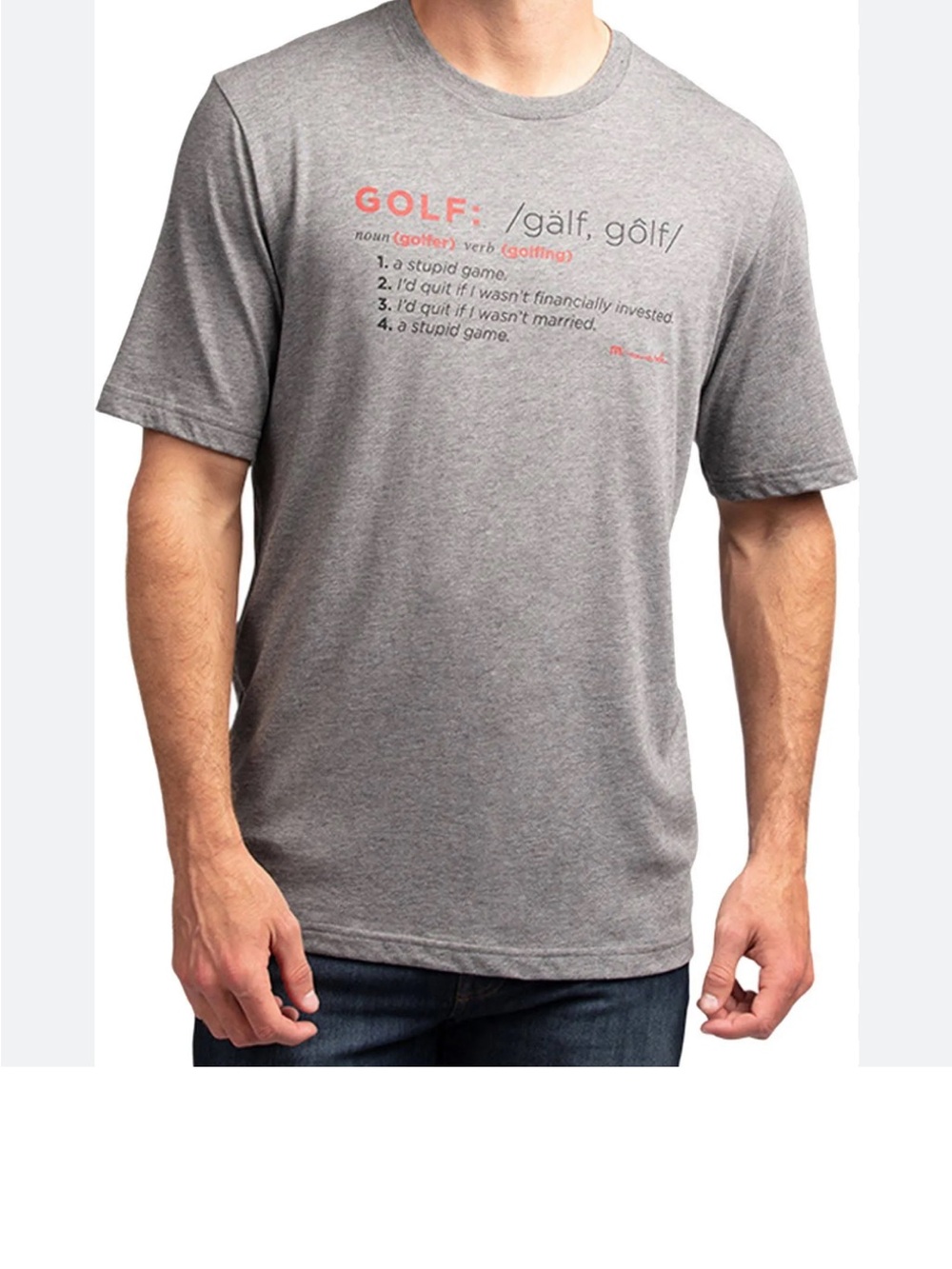 Travis Mathew Navy Golf' Graphic Crewneck T-Shirt. NWT